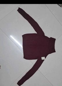 Burgundy Turtleneck Sweater