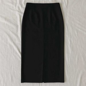 Black Long Straight Skirt