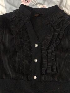 Black Formal Dress With Belt