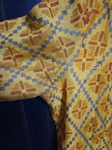 Yellow Patterned Kurta