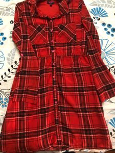 Red Shirt Dress