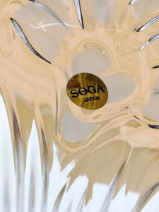 SOGA Japan Elegant Clear Glass Flower Vase