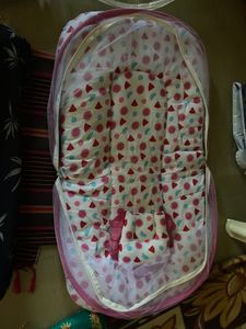 Baby Mattress With Pillow And Mosquito Net
