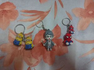 Character Keychains - Minions, Harry Potter, Spide