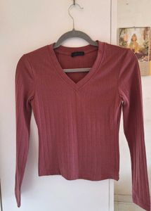 Shein Mauve Long Sleeve Top S Size