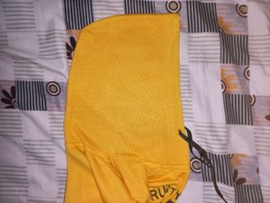 Yellow &#39;Trust Yourself&#39; Graphic Hoodie