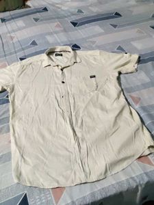 Cream Button-Down Shirt