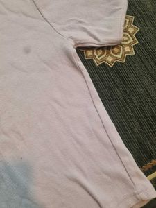 Lilac Ribbed Keyhole T-Shirt