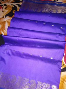 Purple Banarasi Silk Saree