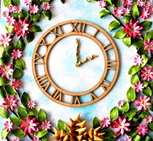 Clay Art Clock Disign