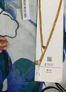 Shein 3 Layer Necklace Golden Chain