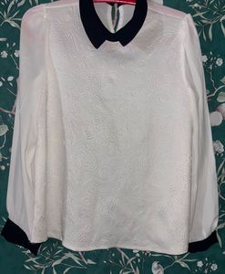 Black And White Formal Top