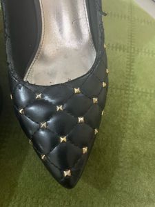 Studded Black Heels Combo