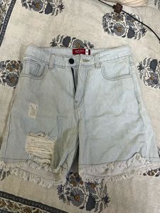 Denim shorts - Light blue
