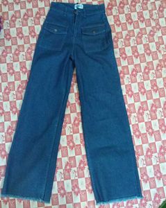 Wide Leg Denim Jeans