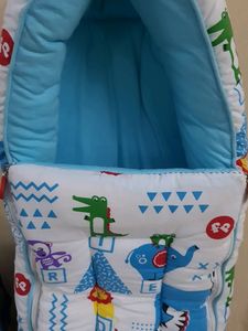 Animal Printed White Bed For Kids (0 - 6 Months)