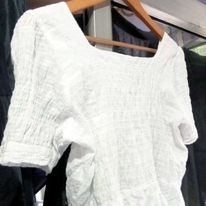 White Crop Top
