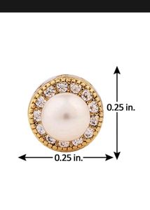 Faux Pearl Stud Earrings
