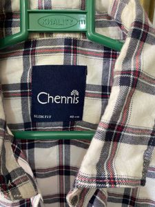 White Checked Shirt