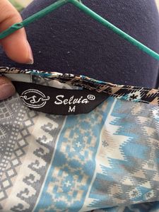 Patterned Midi Dress