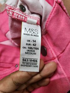 Marks &amp; Spencer Raspberry coloured Denim Jeggings
