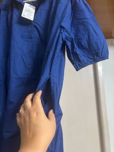 🆕 “Nuon By Westside” Blue Shirt Dress