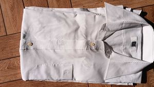 White Long Sleeve Shirt raymond fabric and stitchi