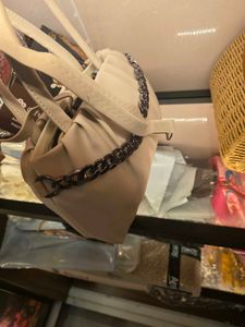 Off white Sling Handbag