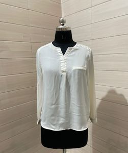 Old Money Elegant White Top