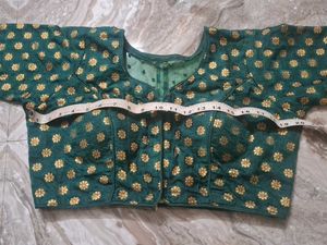 Green Floral Blouse