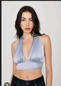 PLUNGE HALTER TOP