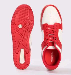 Yousta Red & White low Top Sneakers