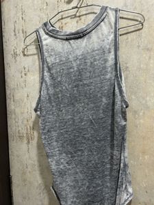 Forever 21 Women’s Grey Cotton Bodysuit