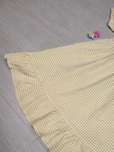 Cute Yellow checked Pinteresty Picnic MiniDress
