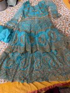 Sky Blue Part Wear Dress
