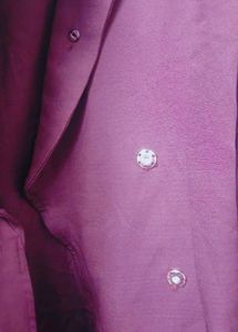 Burgundy Draped Front Blazer