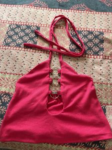 Pink Halter Top