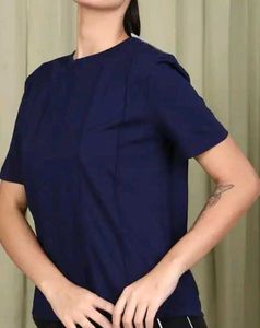 Shein Medium Length Short Sleeve Pleated Detail