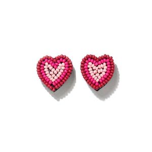 Heart Beaded Earrings💕