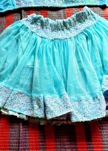 Aqua Sequin Co-ord Set