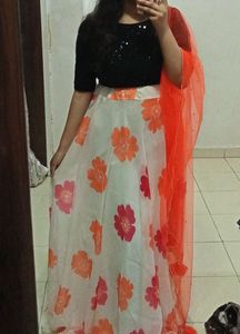 Floral Lehenga Choli Set