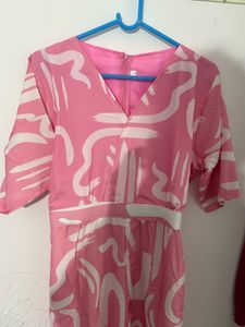 Pink Patterned Dress
