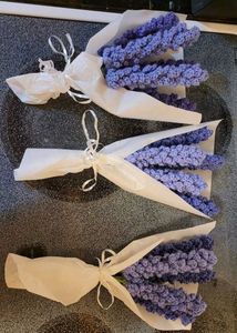 Crocheted Lavender Bouquets