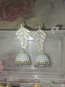 Leaf Jhumka Earrings