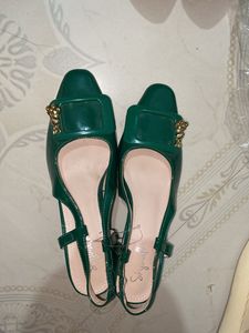 Royal Green Pointed Heels
