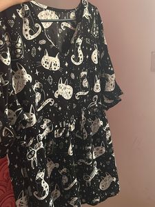 Kitten Printed Frock