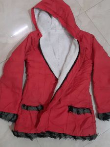 Red Hooded Kids Jacket
