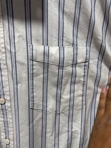 Marks &amp; Spencer White Striped Formal Shirt
