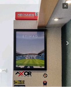 Etihad Stadium Man. City Framed Poster