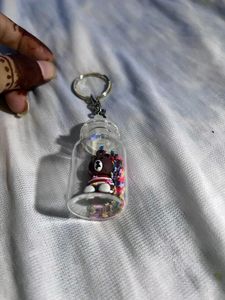 Beach Keychain with Bottle - Perfect Gift